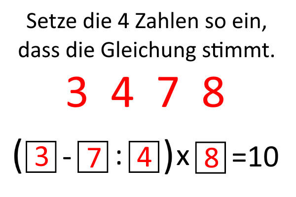 Zahlenspielerei-Lösung
