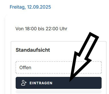 Helferliste Eintragen 1