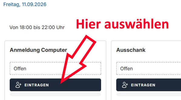 Beispiel Helferliste